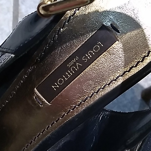 LOUIS VUITTON DENIM MONOGRAM HEELS SEXY  38 - Picture 7 of 9